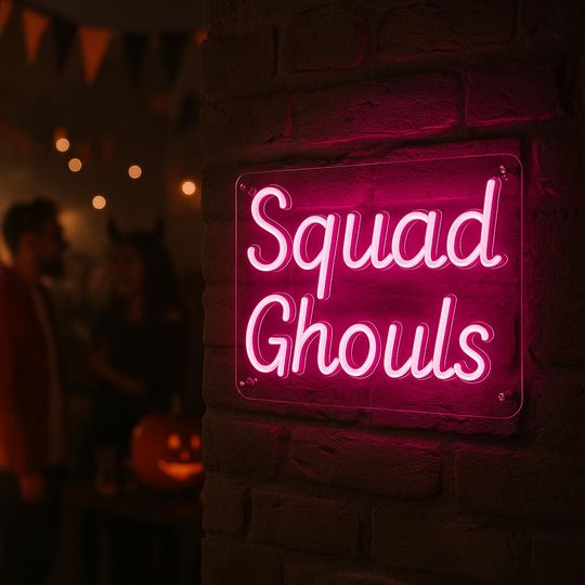 Halloween Light. Gift Idea for Halloween Fan. Halloween Party Neon Decor.