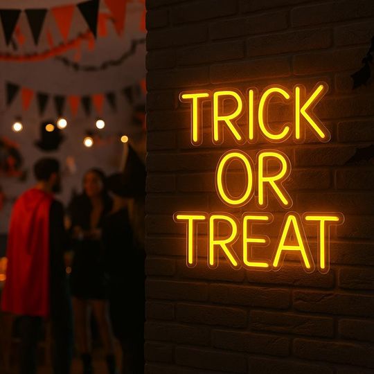 Halloween Light. Gift Idea for Halloween Fan. Halloween Party Neon Decor.