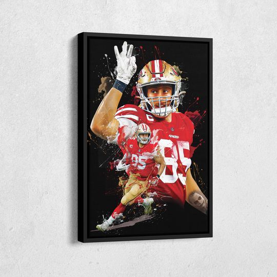 George Kittle Poster, S.an F.rancisco 49ers Poster, 49ers Poster