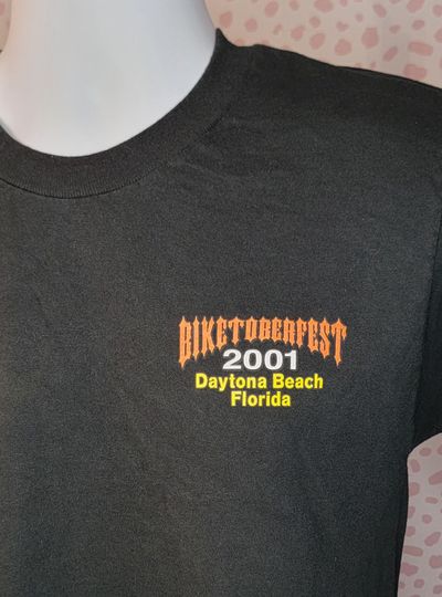 Vintage Biketoberfest T-Shirt 2001 Daytona Beach Haarleyy Davidson Men’s Medium