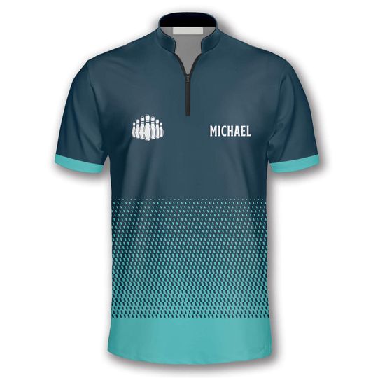 Personalized Bowling Team Jersey Shirt, Custom Name & Team Bowling Shirt, Sports Uniform for Men Women, Strike Pins Custom Bowling Gift