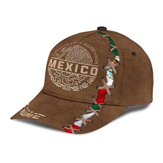 Customized 3D Printed Unisex Mexico Baseball Cap for Summer Gift