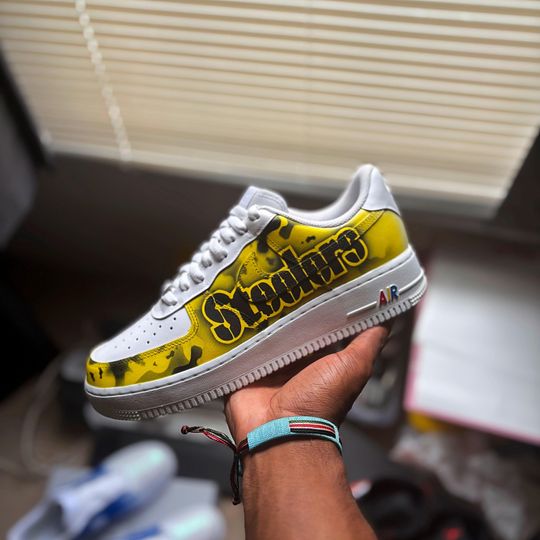 Football Sneakers - Steeler Team Design