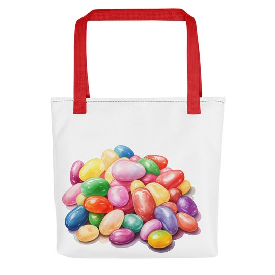 fun jellybean tote bag