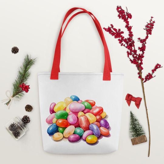 fun jellybean tote bag