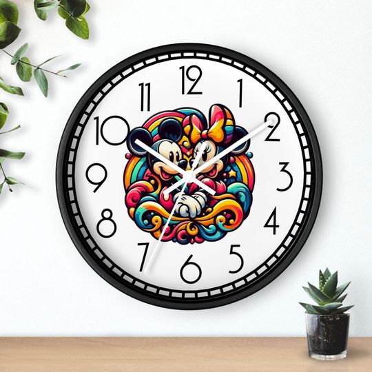 Mickey Wall Clock, Disney Wall Decor, Livingroom Decor