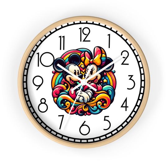 Mickey Wall Clock, Disney Wall Decor, Livingroom Decor