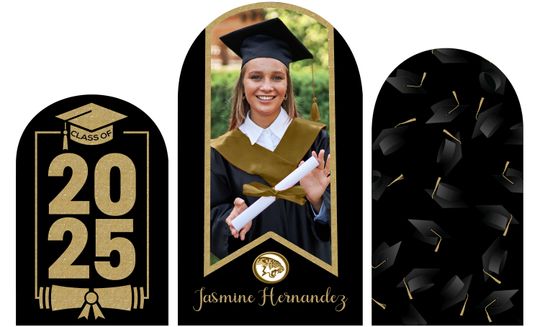Graduation Arched Backdrop Cover Chiara with Banner for Class of 2026