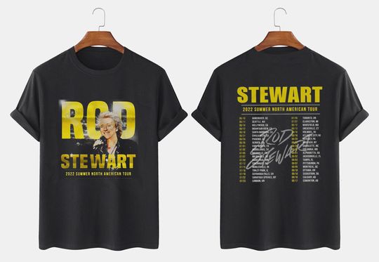 Rod Stewart 2022 Summer North American Tour T Shirt
