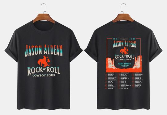 HOT TOUR Jason Aldean Rock N Roll Cowboy Tour 2022 Shirt