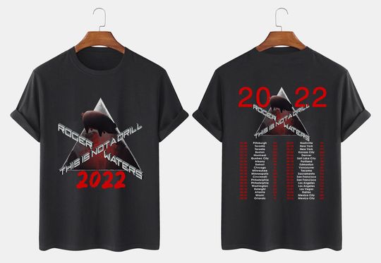 Roger Water This is Not a Drill 2022 Tour T Shirt, Vintage Tour Concert 2022 T Shirt