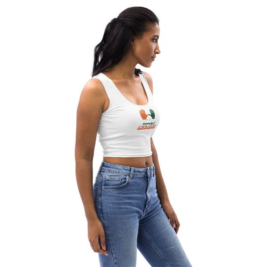University of Miami Crop Tank Top
