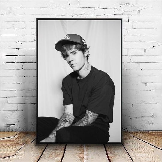 Justin Bieber Poster Painting Print Wall Deocr Living Room