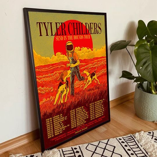 2023 Tyler Childers Tour - Send In The Hounds Tour Poster, Music Poster