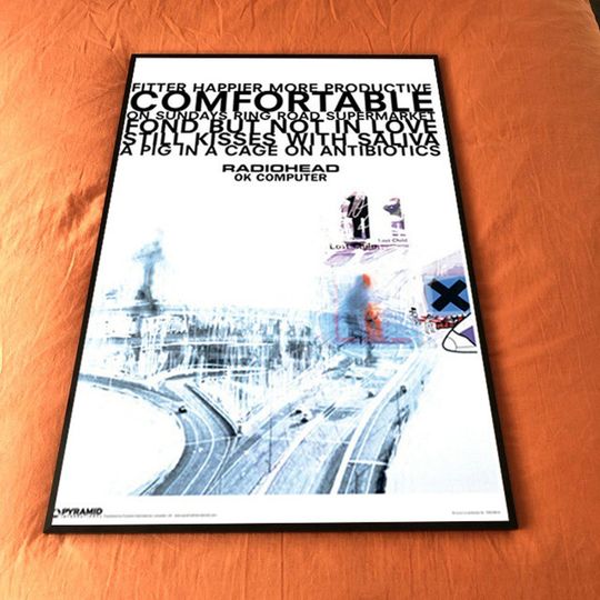 Radiohead OK Computer 90s Noughties Album Cover Rock  Poster