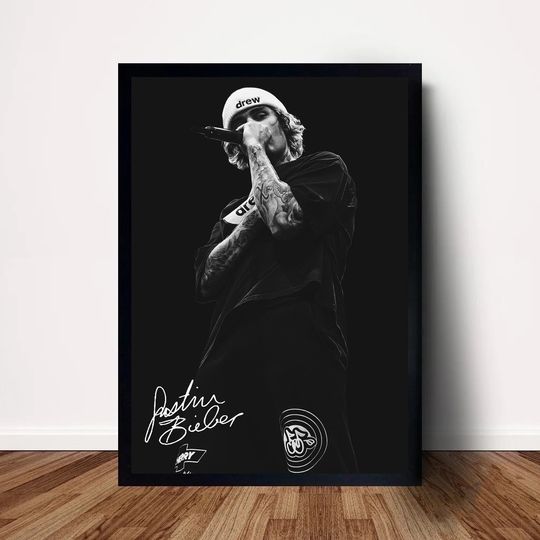 Justin Bieber Music Poster Wall Art Home Decor