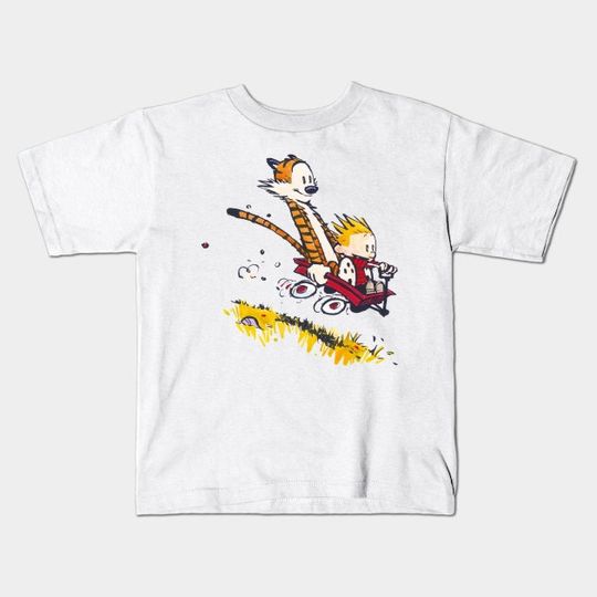 Calvin and hobbes Kids T-Shirt, Bill Watterson Unisex Kids Gift, Calvin and Hobbes books