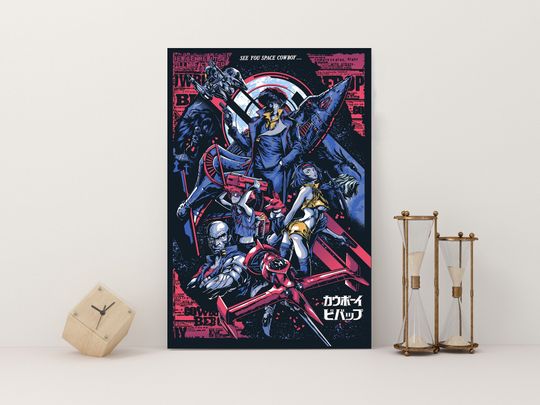 Cow Bebop anime poster Canvas poster