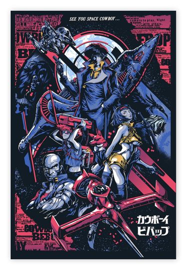 Cow Bebop anime poster Canvas poster