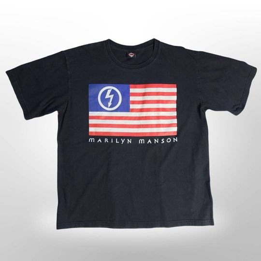 True Vintage VTG 90s Marilyn Manson American Antichrist Shirt