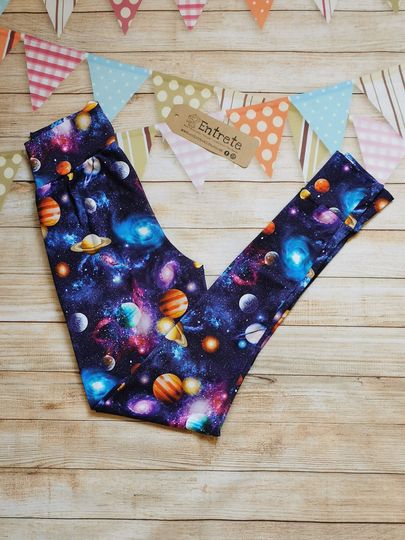 Navy Universe Leggings