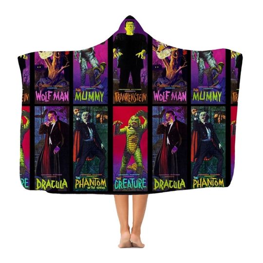 Universal Monsters Premium  Hooded Blanket