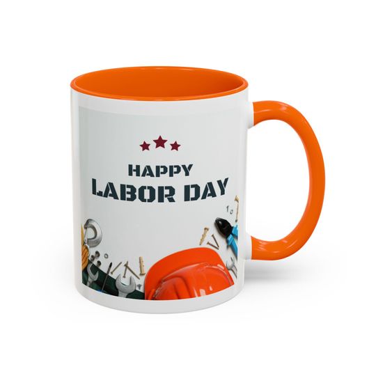 Built By Effort Mug Labor Day Cheers to the Work Force Strong Team Gift
