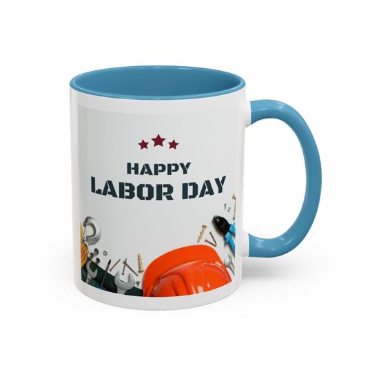 Built By Effort Mug Labor Day Cheers to the Work Force Strong Team Gift