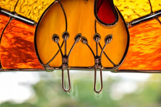 Stained Glass Turkey Suncatcher: Thanksgiving Fall Decor