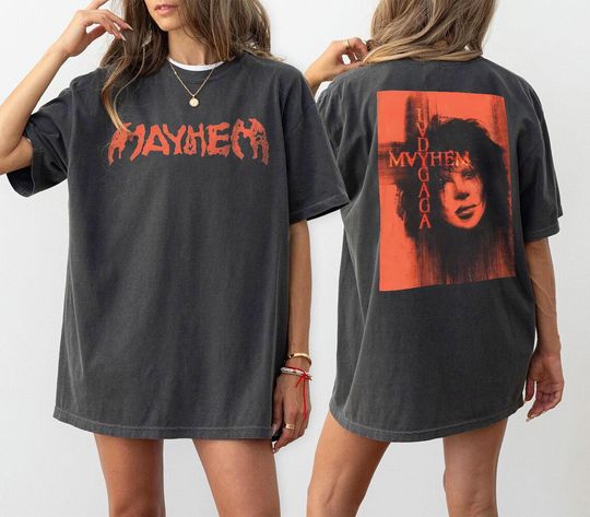 2 Sided Ld ga The Mayhem Shirt, Ld ga Fan Shirt, Ld ga Shirt, Ld ga Merch