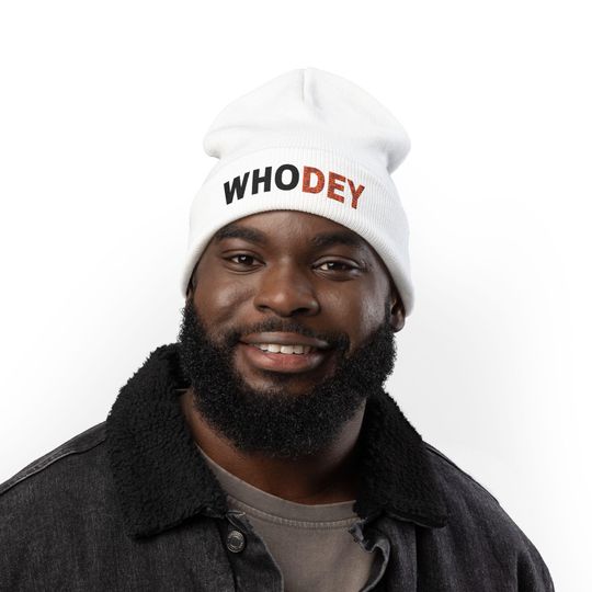 Bengals Embroidered Knit Beanie - Cozy Winter Hat