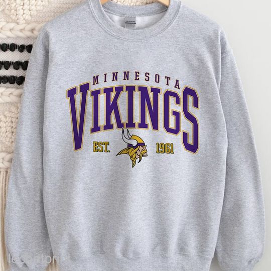 Minnesota Vikings Sweatshirt, Vikings Tee, Football Sweatshirt