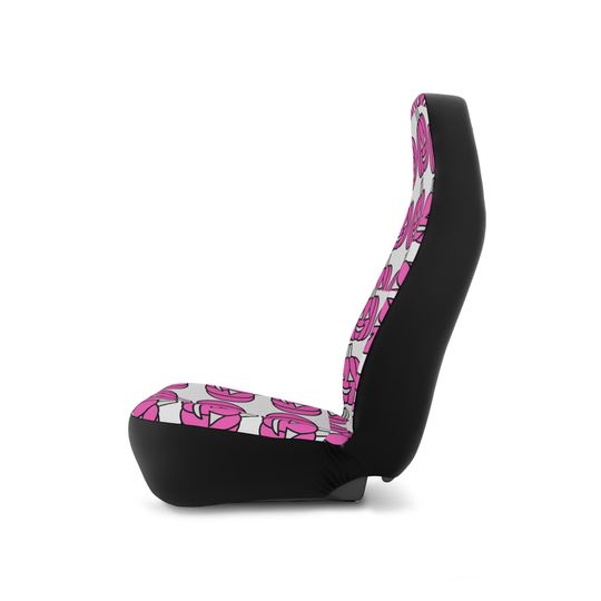 Pink Pumpkin Car Seat Covers: Spooky Halloween Car Decor