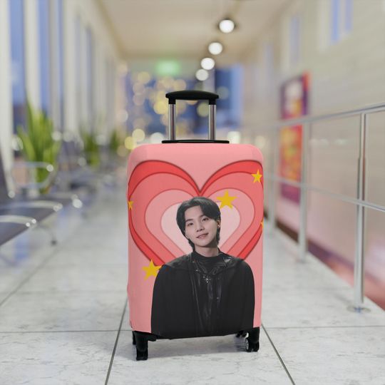 Suga Luggage Cover BTS Fan Travel Accessory