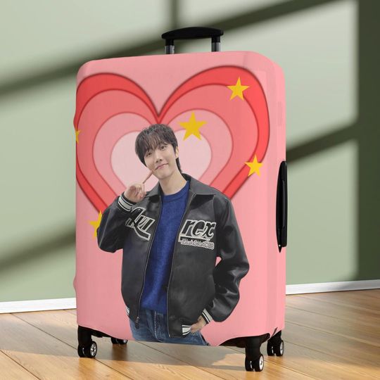 BTS Luggage Cover, Kpop Suitcase Protector, Jhope Travel Accessory, Fan Gift