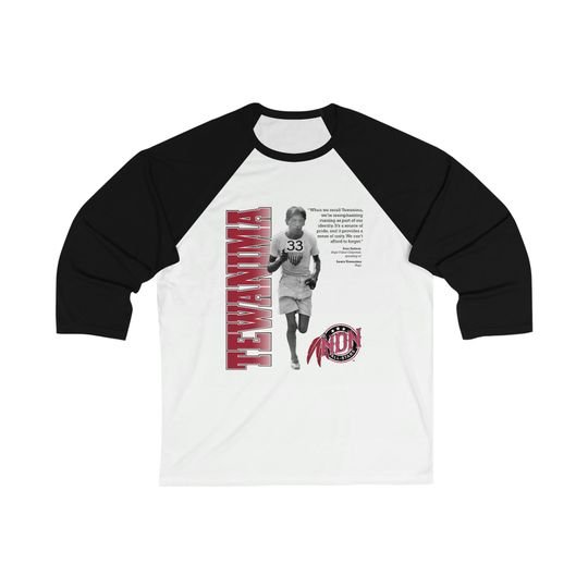 NDN All-Star #72 - Lewis Tewanima 3/4 Sleeve Baseball Tee