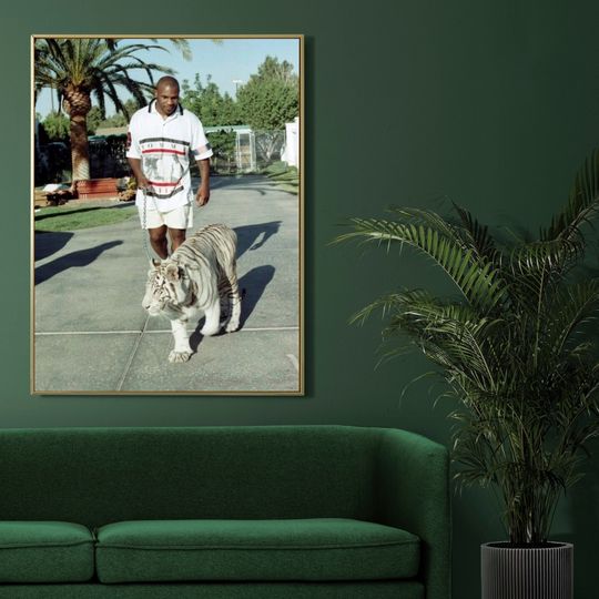 Mike Tyson Tiger Decor Poster