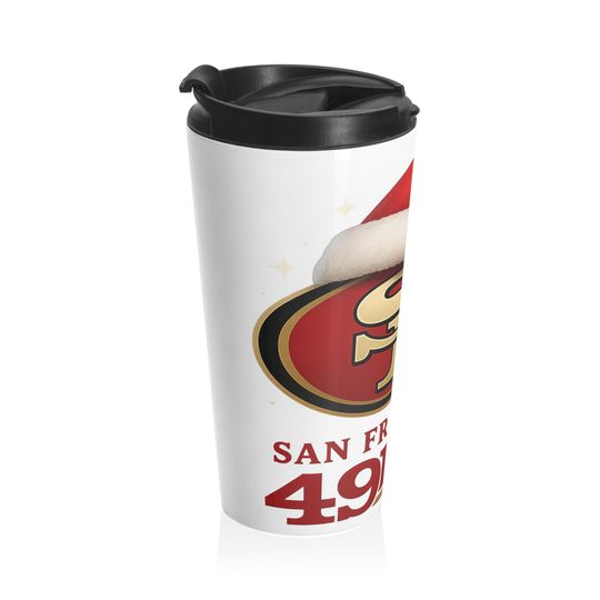 Festive Stainless Steel Travel Mug SF 49ers
