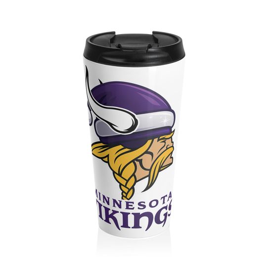 Minnesota Vikings Stainless Steel Travel Mug
