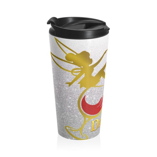 Drinkerbell on Glitter  Sparkle While You Sip Travel Mug