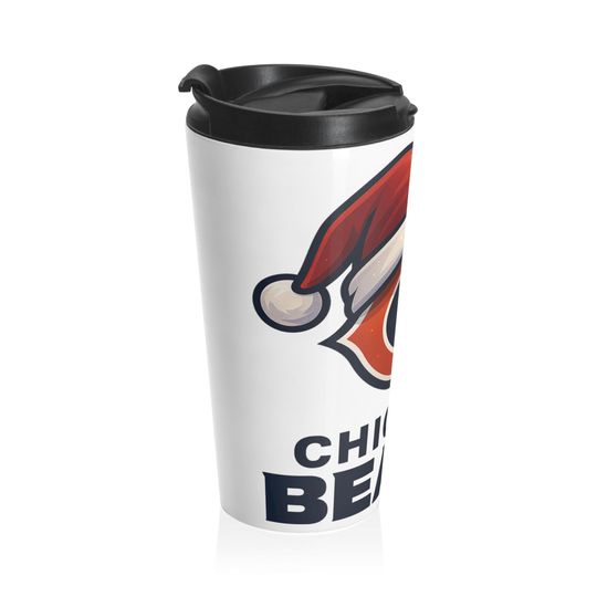 Chicago Bears Christmas Travel Mug