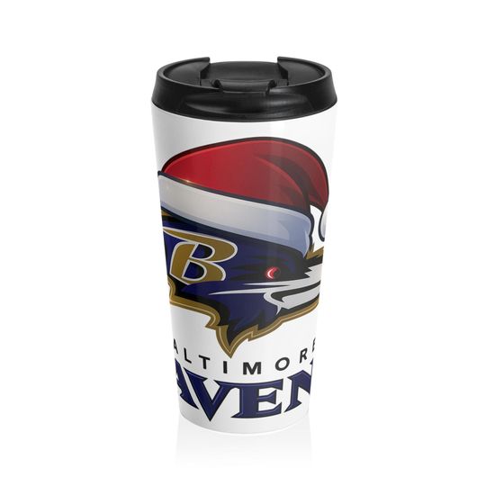 Baltimore Ravens Stainless Steel Travel Mug