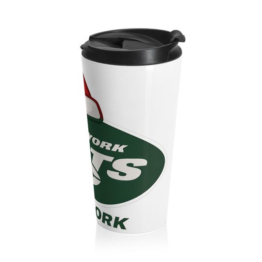 NY Jets Stainless Steel Travel Mug