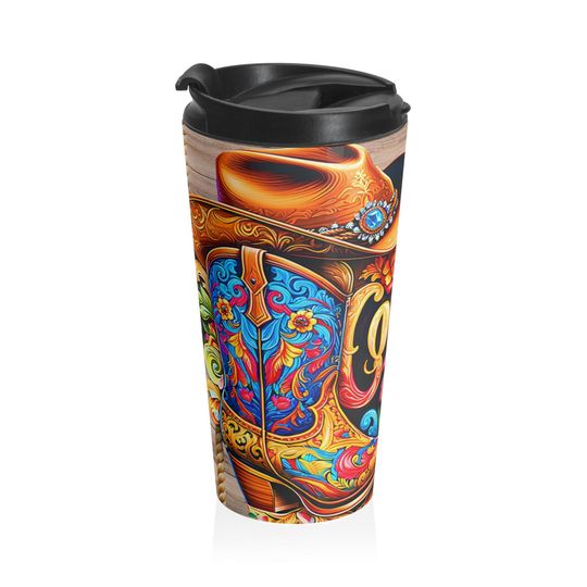 Country Girl Stainless Steel Travel Mug