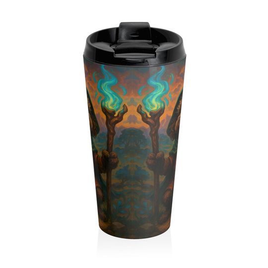 Whimsical Wizard Lagotto Stainless Steel Mug