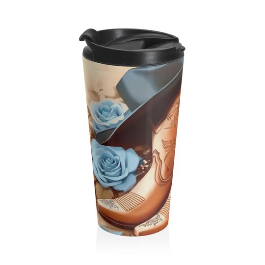 Western Romance Stainless Steel Travel Mug