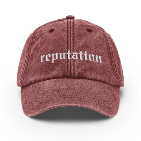Reputation Embroidered Vintage Hat Made To Order