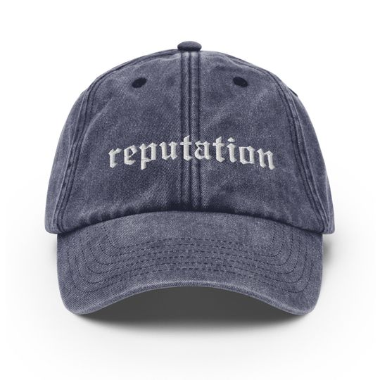 Reputation Embroidered Vintage Hat Made To Order