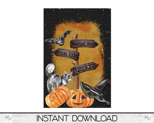 Halloween Garden Flag Design, Halloween Flag, Sublimation Download