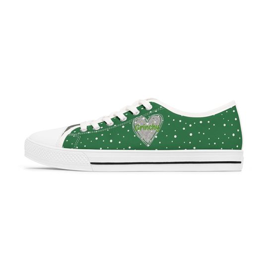 funny character Christmas Sneakers: Women's Holiday Low Top Shoes